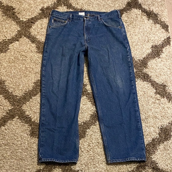 Men’s Flannel Line Carhartt Jeans - Picture 2 of 8